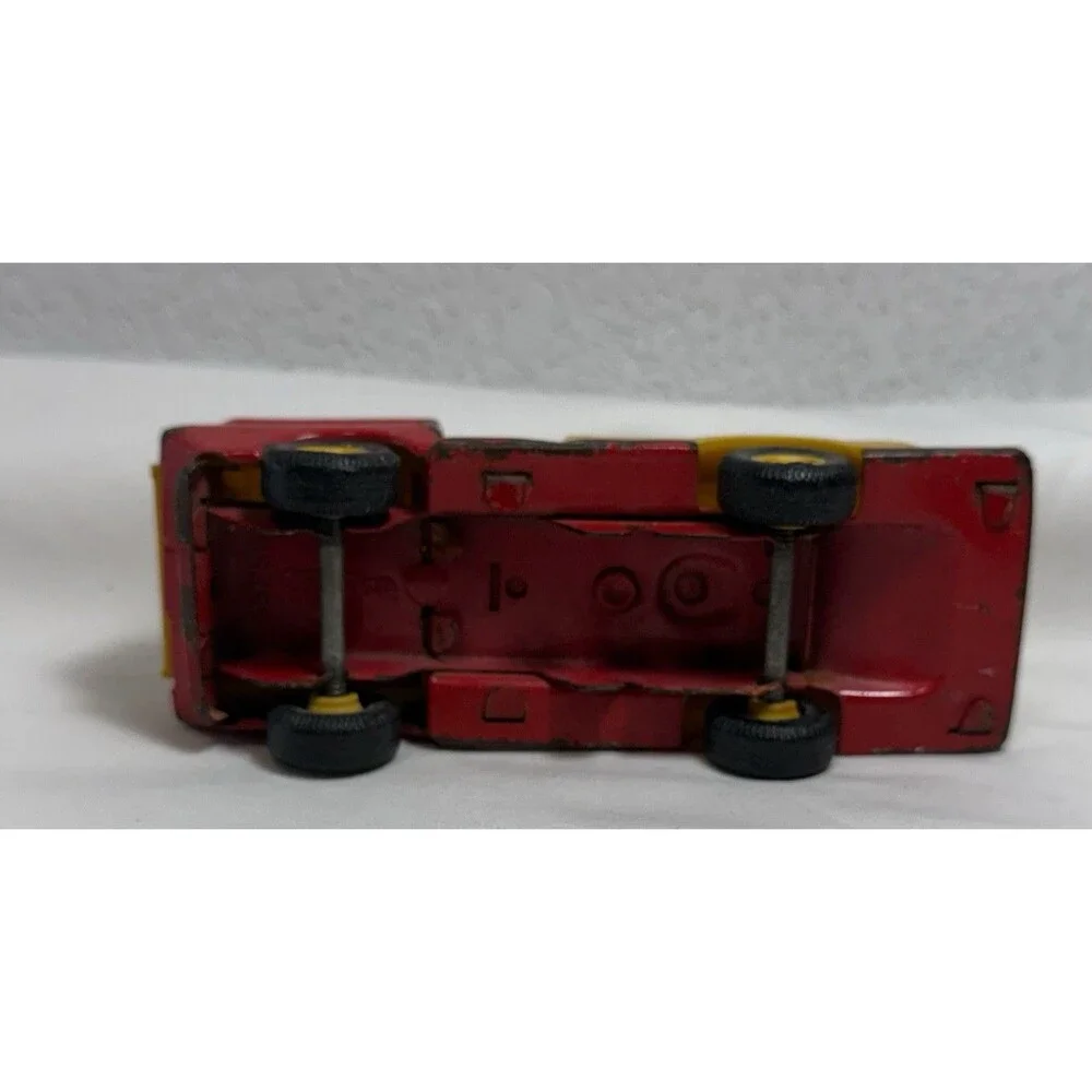 Vintage Tonka 55250 Mini Pumper Fire Truck Red Yellow Pressed Steel 6”